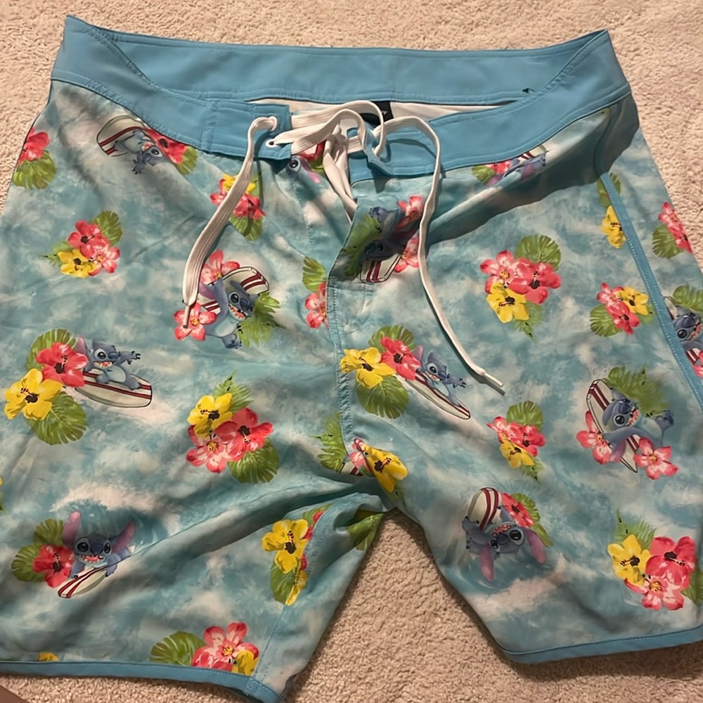 LILO and stitch XL adult swim trunks